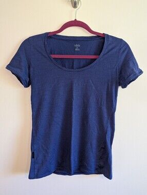 Icebreaker Classic Scoop Neck Women's Tee - Blueberry/Navy